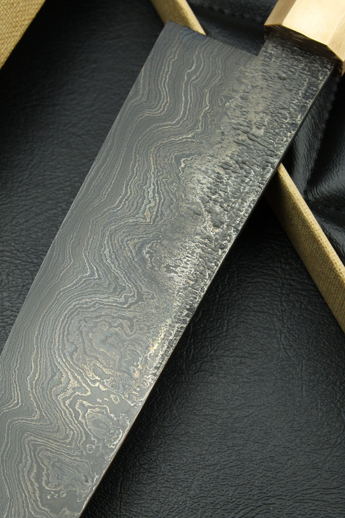 Damast-Santoku 215, achteckig, 2.0