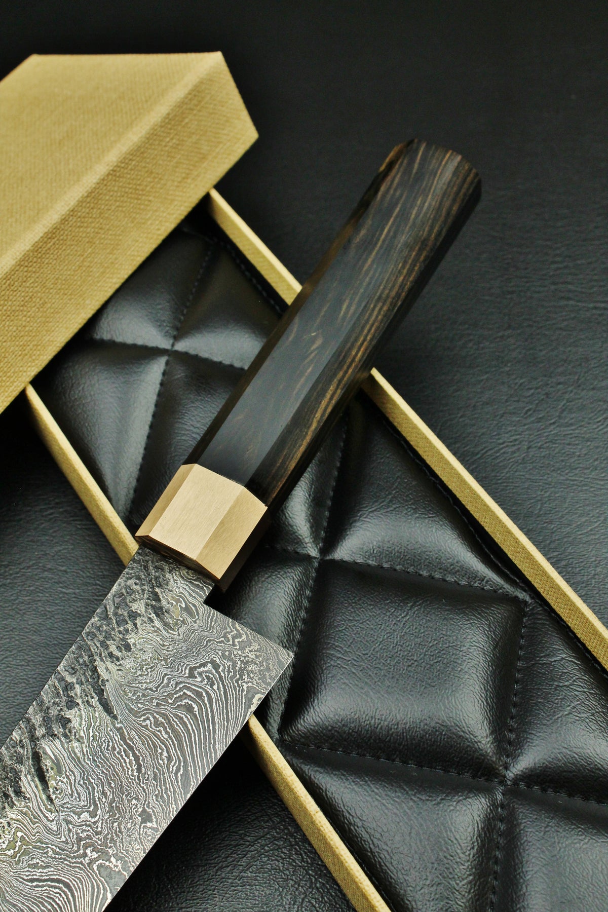 Damast-Gyuto 215, achteckig, 2,3