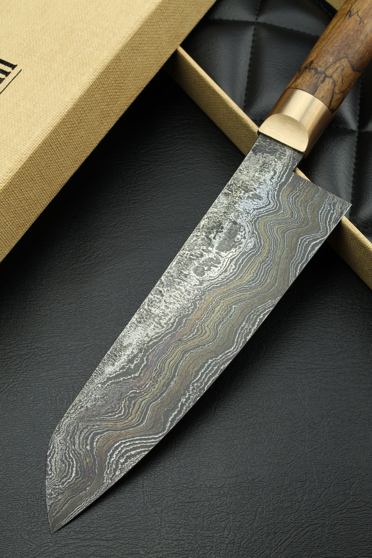 Damascus Santoku 500L German G-Walnut