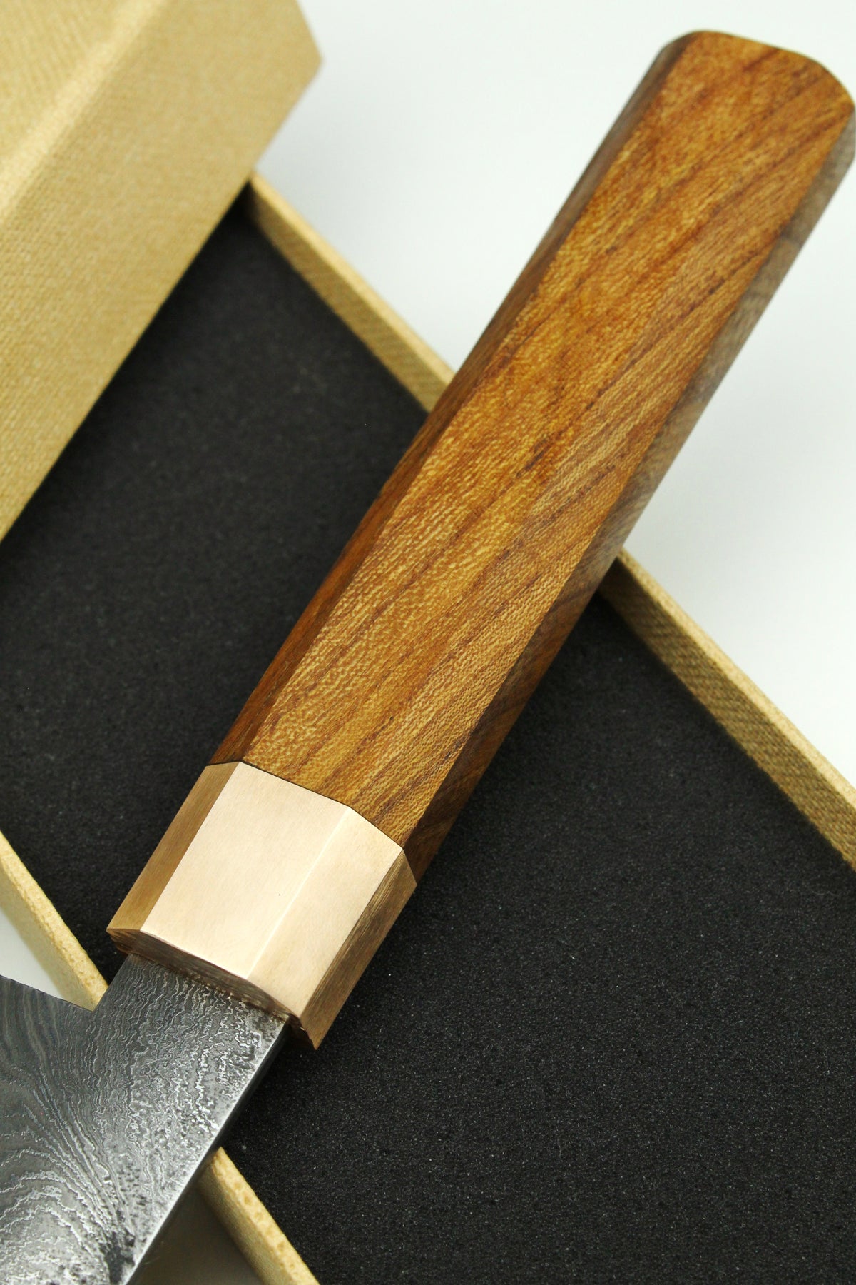 Brotschwert Torsion HL Elm Damascus