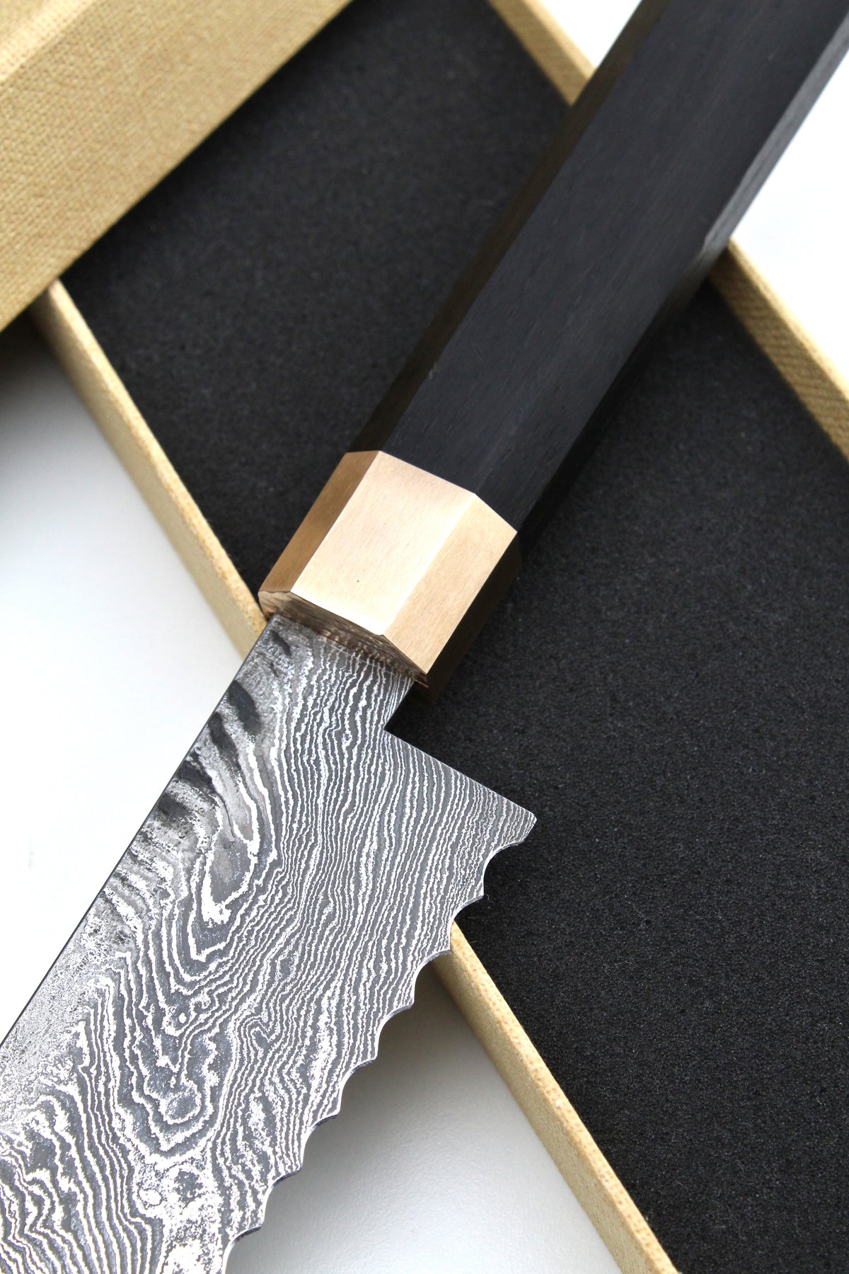 Brotschwert Torsion HL Damascus