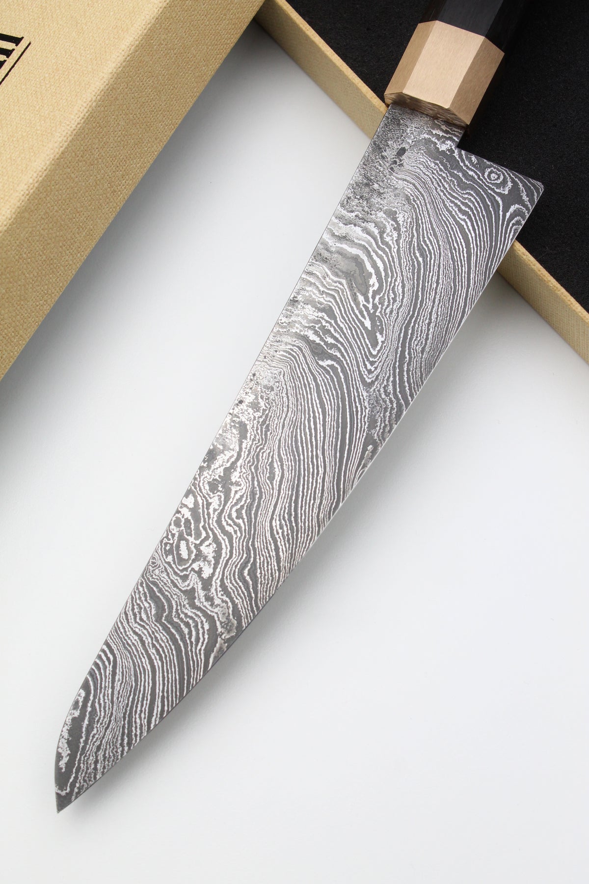 Gyuto Damast Bog Oak