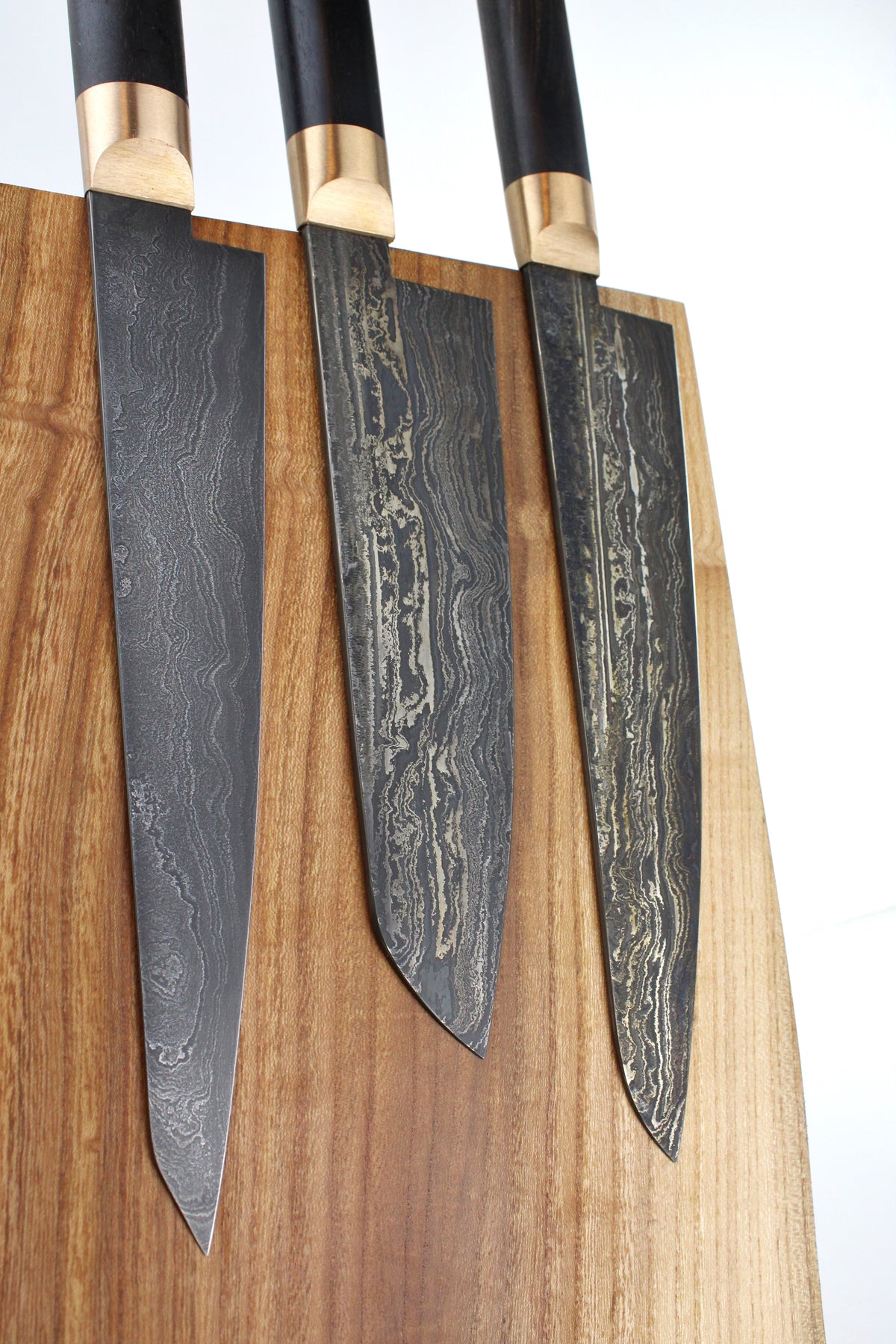 Premium-Messer-Set aus Black Ebony