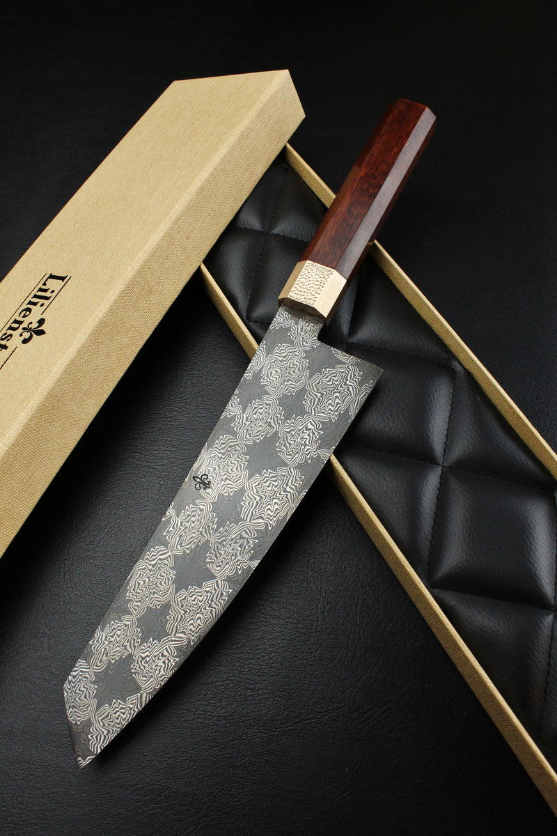 S Damast K-Tip Santoku Snakewood