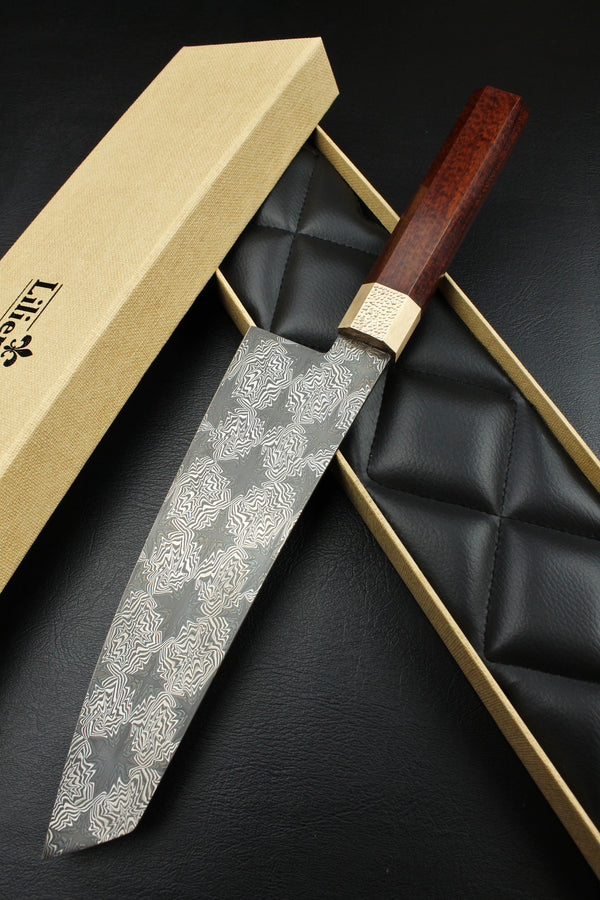 S Damast K-Tip Santoku Snakewood