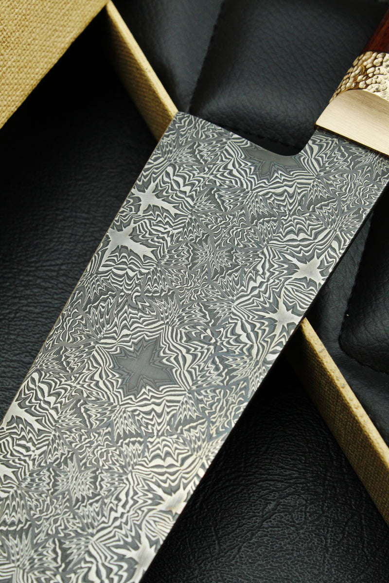 S-Damast Gyuto Snake Oval