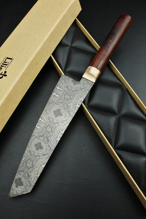 S-Damast Gyuto Snake Oval