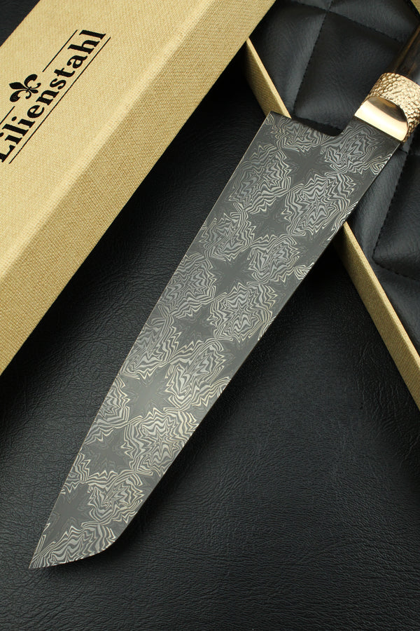 Gyuto Black Star B&W Ebony Oval