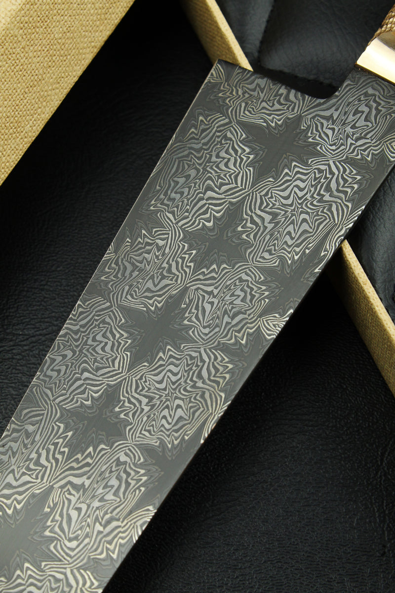 Gyuto Black Star B&W Ebony Oval