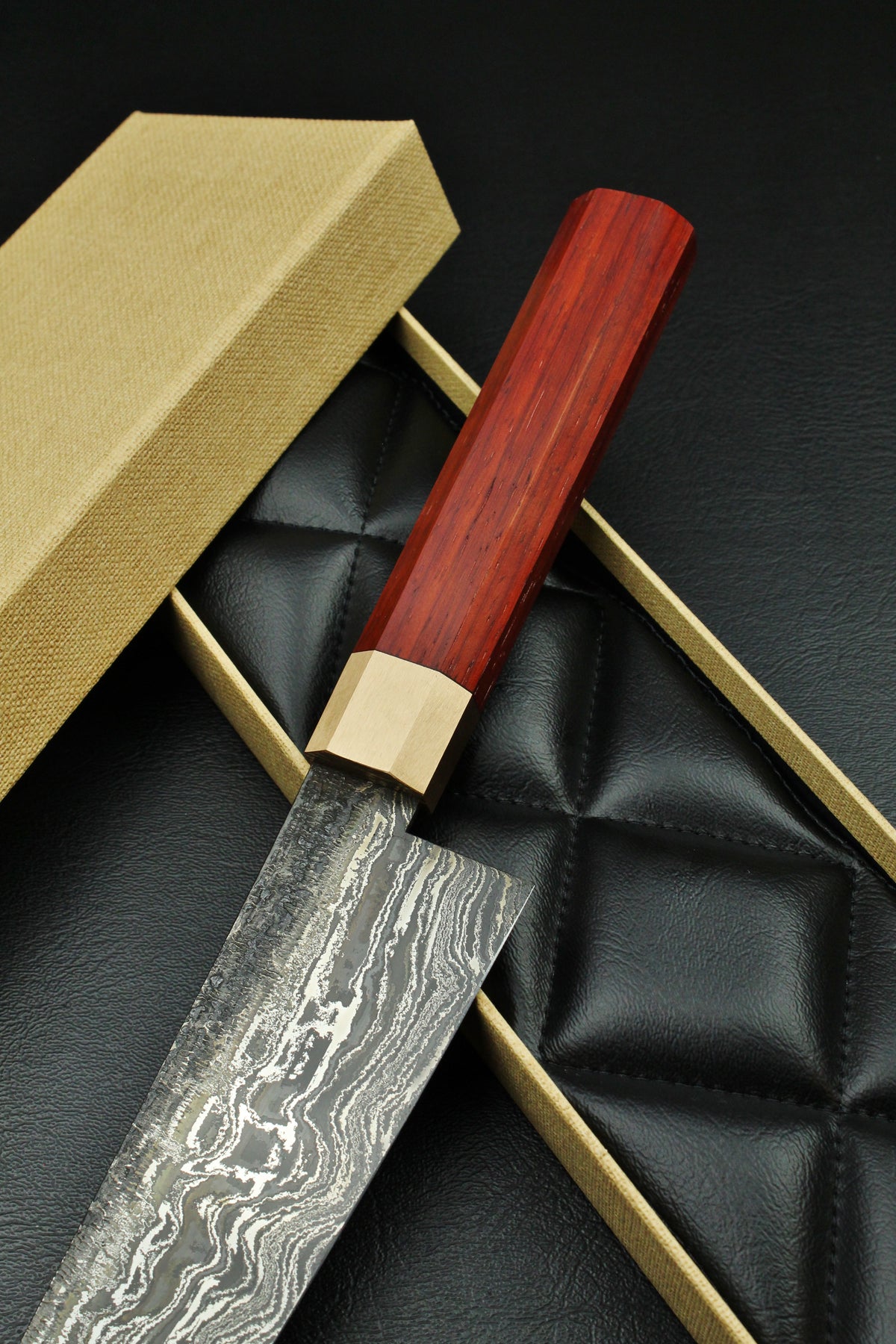 Padouk Damast Gyuto 215 Oktogonal 2.0