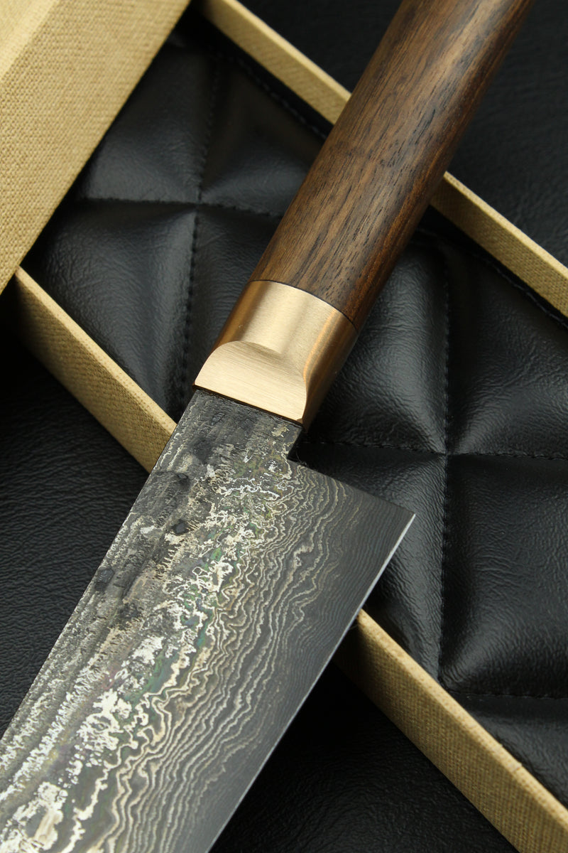 Damascus Gyuto 320L1 German Walnut