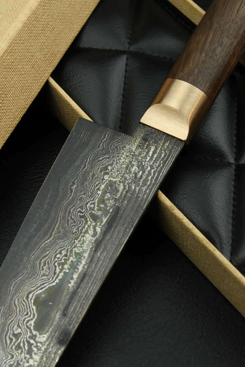 Damascus Gyuto 320L1 German Walnut