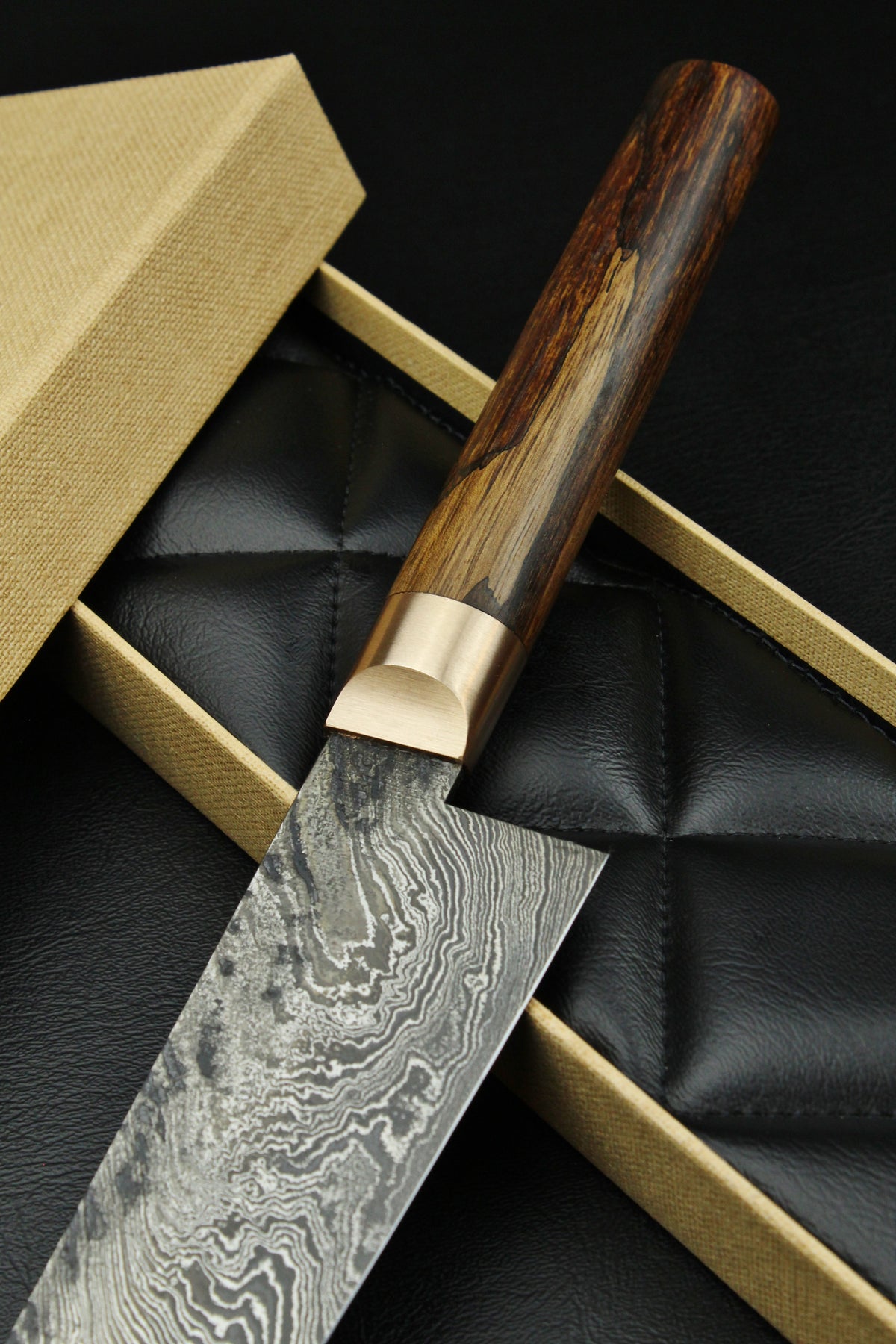 Gyutoknife Damascus HL Torsion G-Walnuss