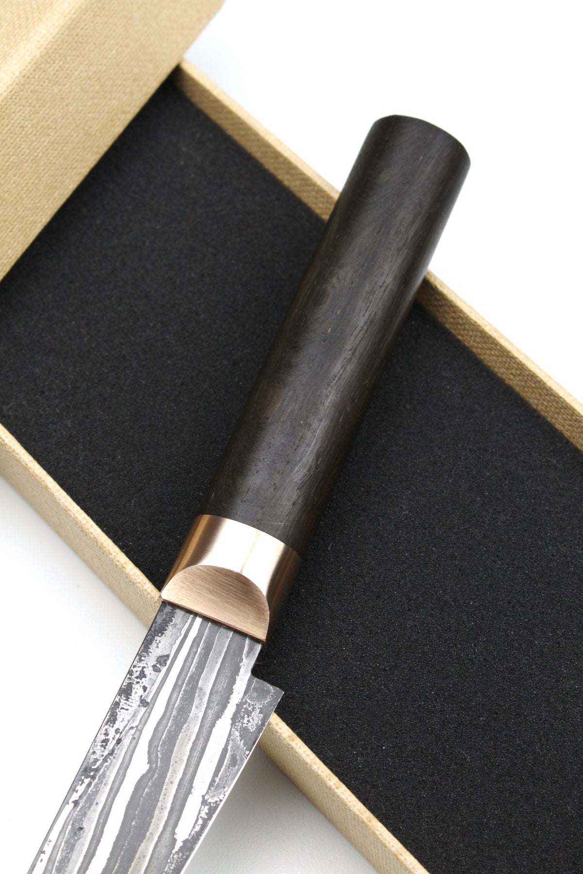 Petty Bog Oak Oval Damascus
