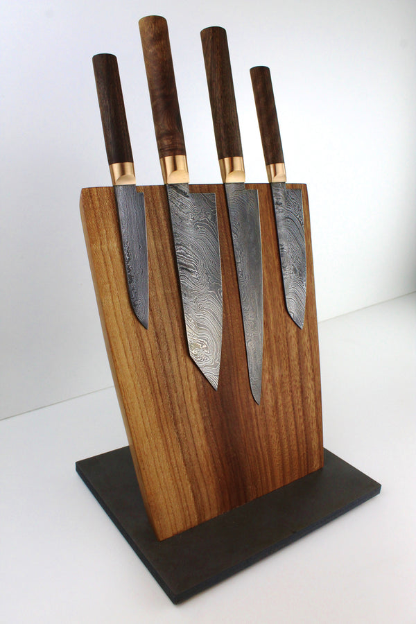 Premium Knife Set V2 Style Walnut