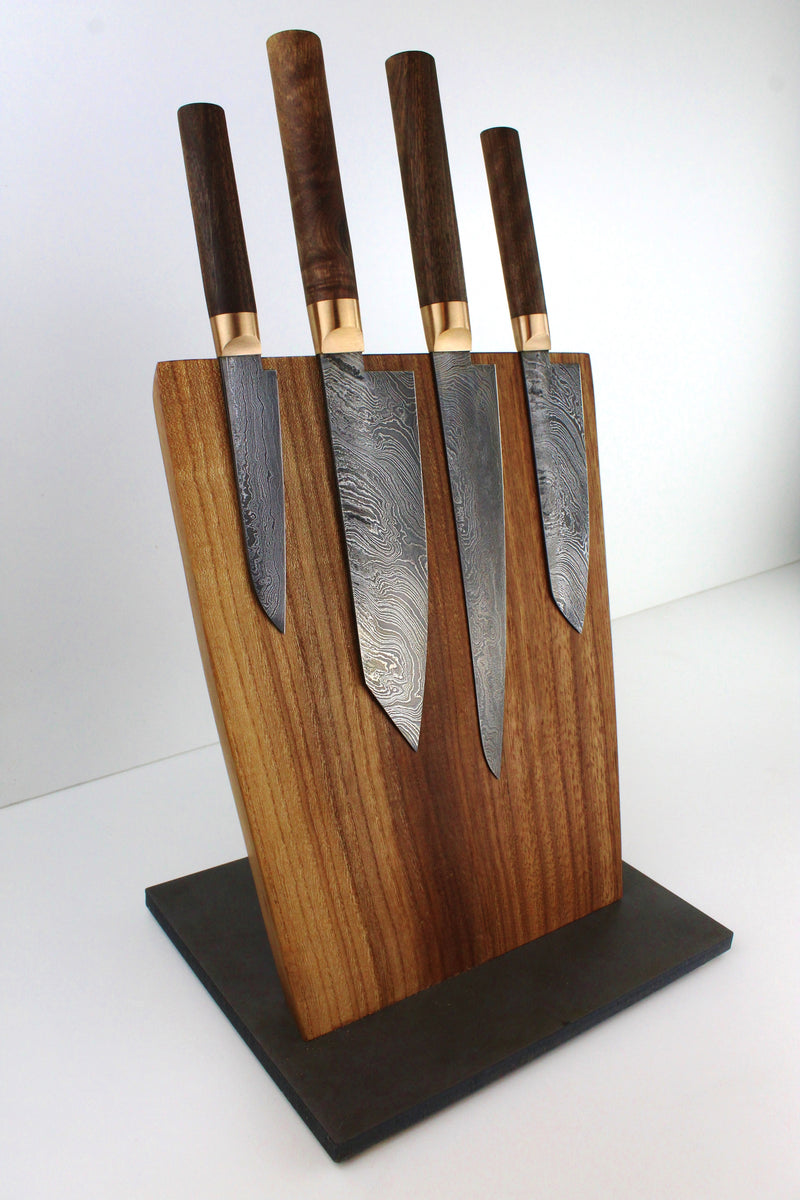 Premium Knife Set V2 Style Walnut