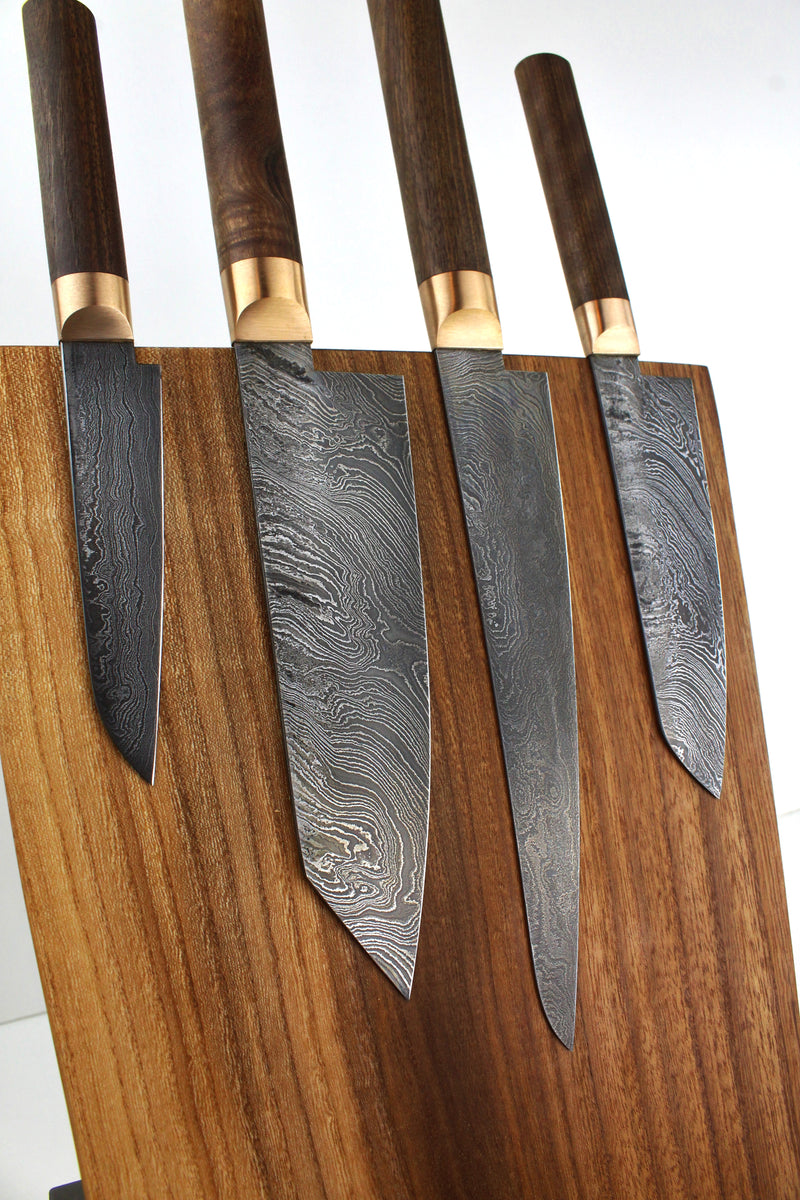 Premium Knife Set V2 Style Walnut