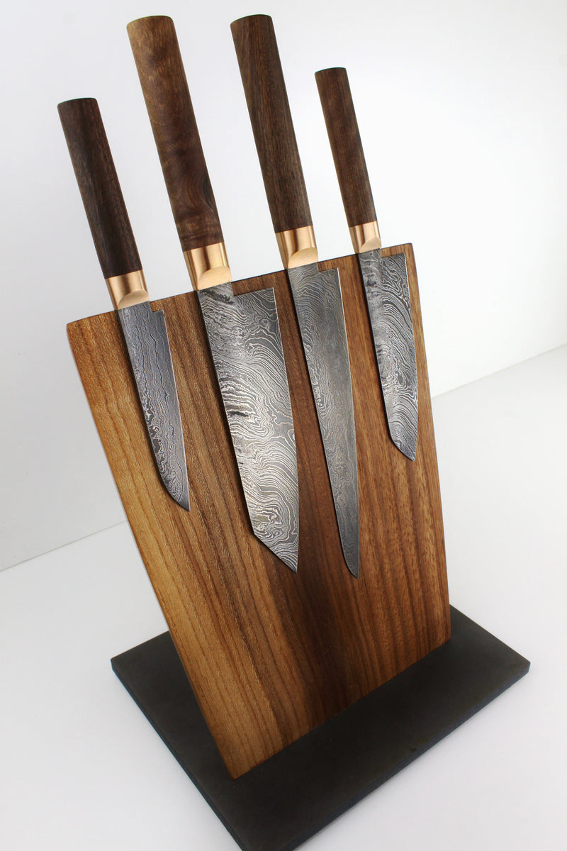 Premium Knife Set V2 Style Walnut