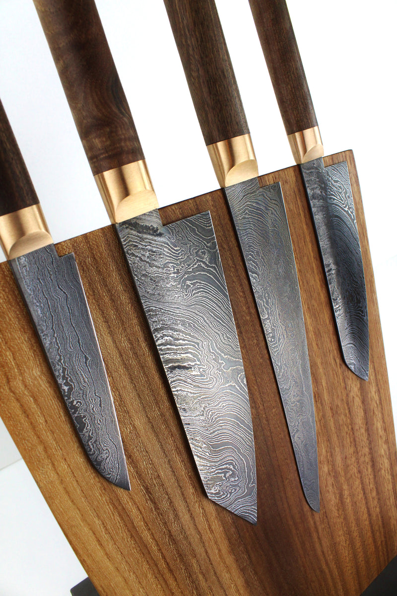 Premium Knife Set V2 Style Walnut