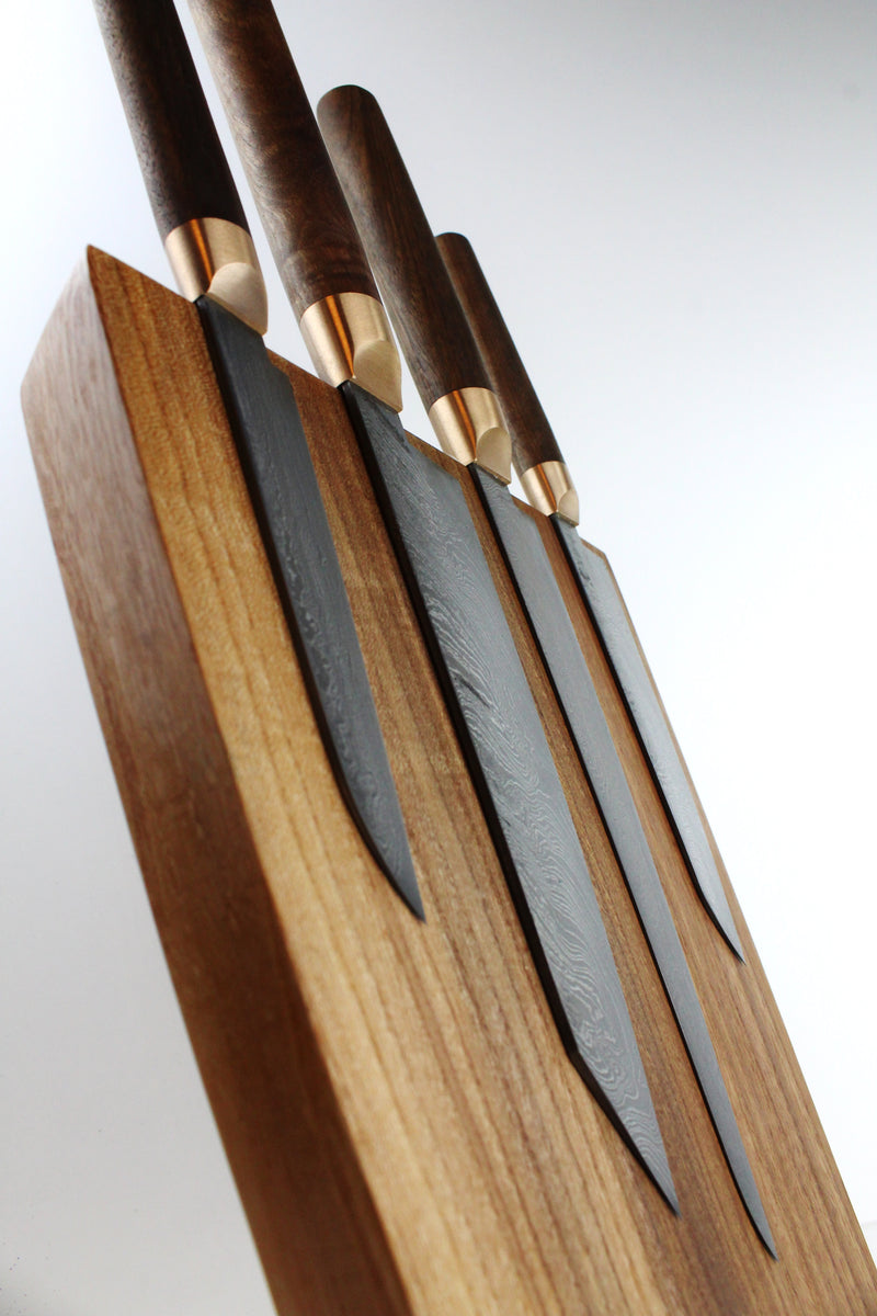 Premium Knife Set V2 Style Walnut