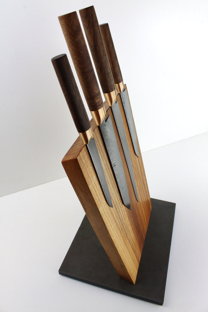 Premium Knife Set V2 Style Walnut