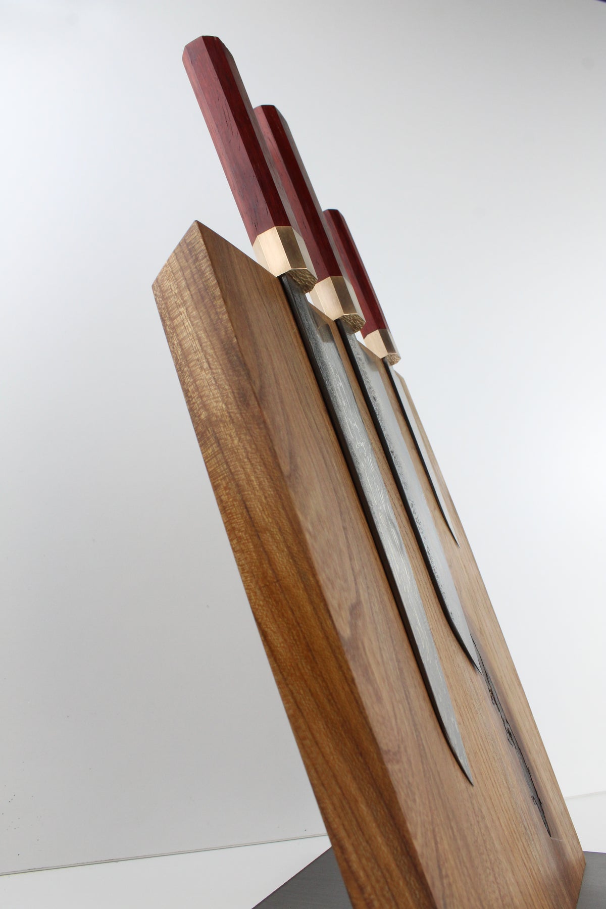 Premium-Messerset Octagonal Padauk