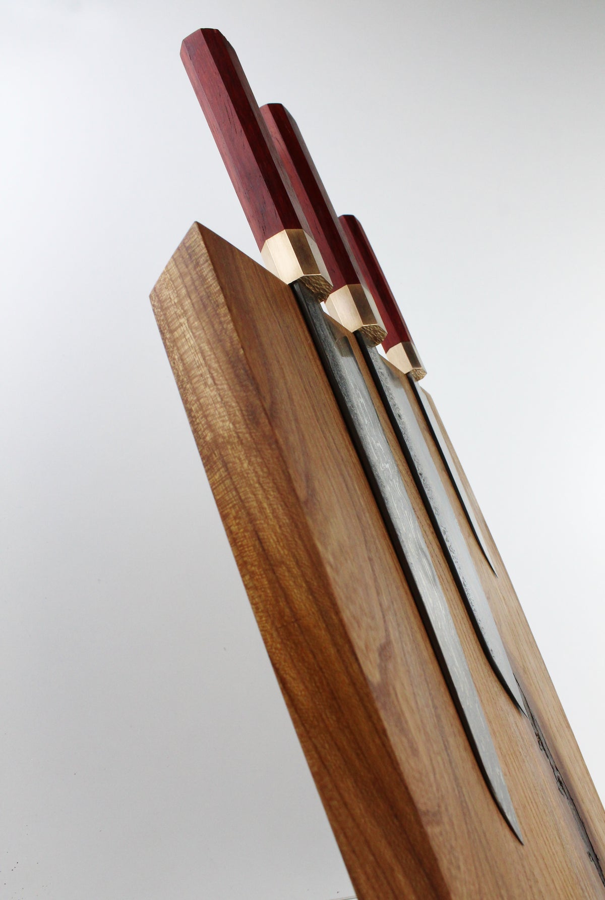 Premium-Messerset Octagonal Padauk