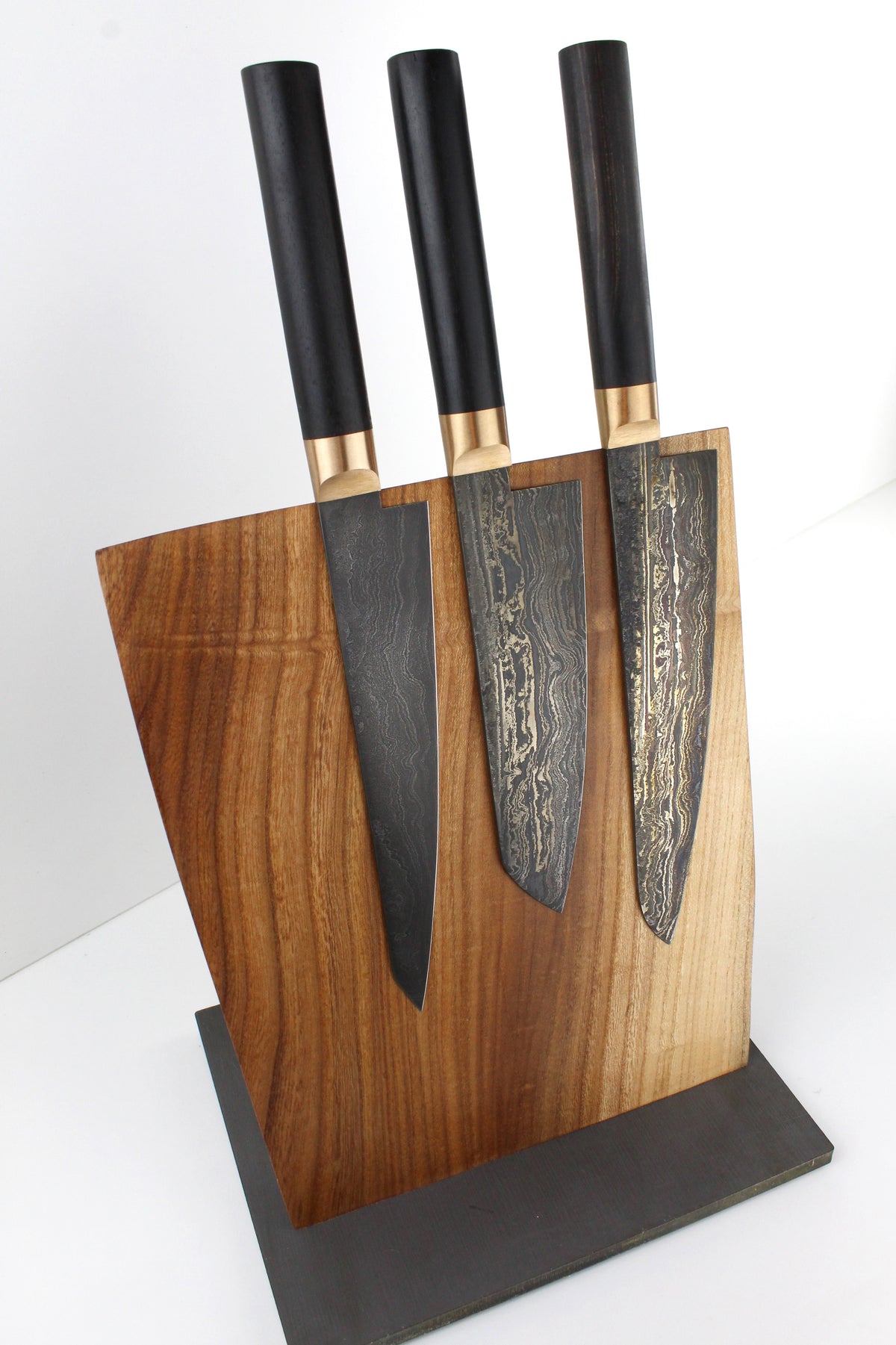 Premium-Messer-Set aus Black Ebony