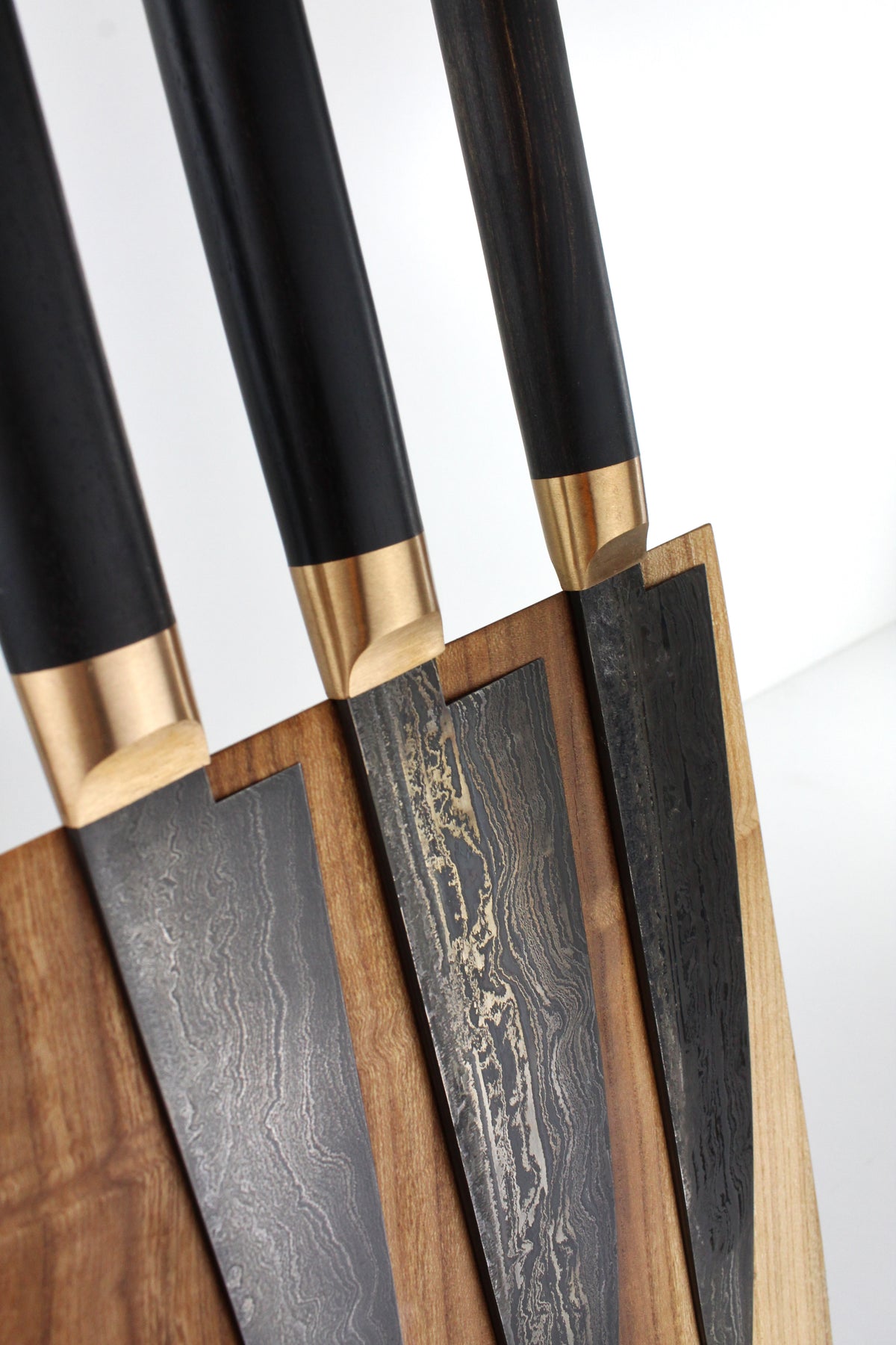 Premium-Messer-Set aus Black Ebony