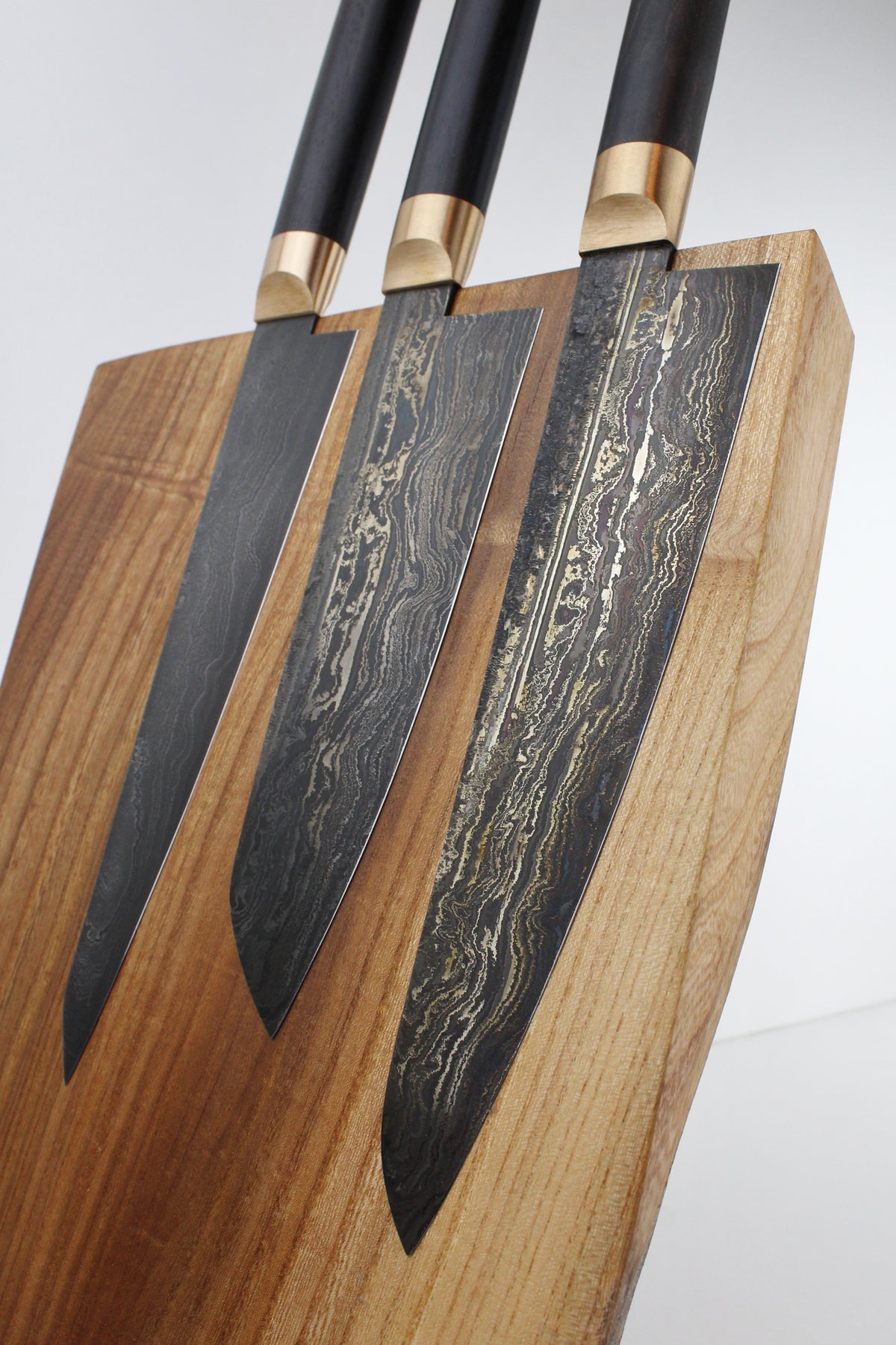 Premium-Messer-Set aus Black Ebony