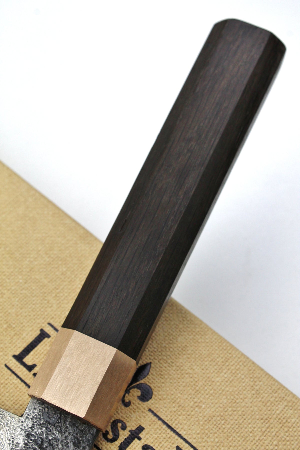 Damast Gyuto Bog Oak Octagonal Torsion