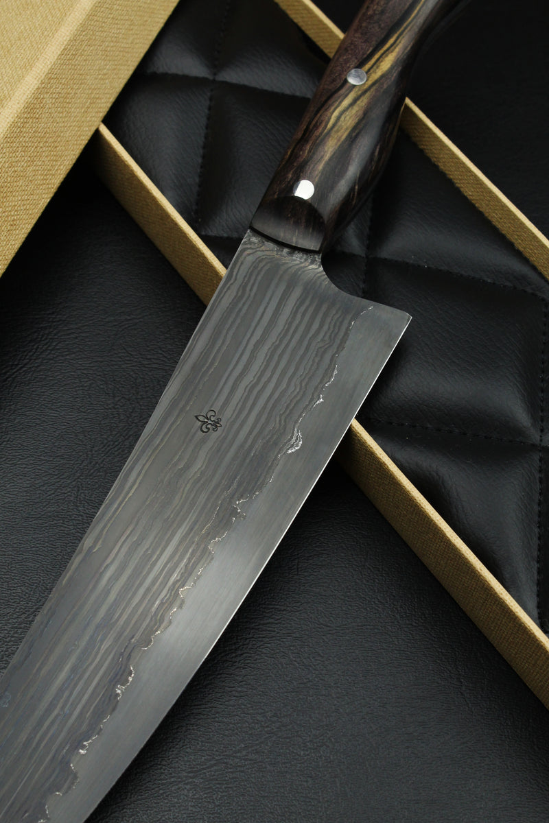 Chefknife 240 B&W ebony stabilized