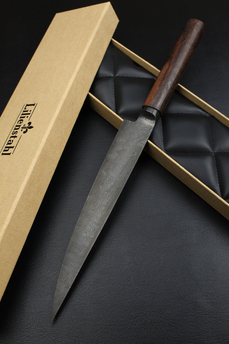 Sujihiki Black Damascus Makassar