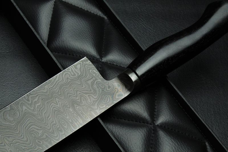 Nakiri 180 black ebony all black patina